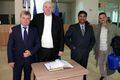 The photo is taken in October 2015 at Oradea University Romania, depicts from left Dr. Constantin Bungau, Rector University of Oradea, Romania; Dr. Ulrich L. Rohde, Dr. Ajay Poddar, and Dr. Marius Silaghi, Professor at University of Oradea, Romania. Dr. Rohde was invited for joint collaboration project activities for creating new jobs in the field of medical and humanitarian applications.