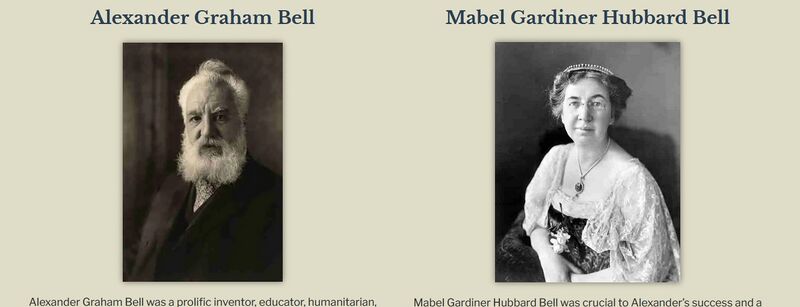File:Alexander Graham Bell and Mabel Gardiner Hubbard Bell from Foundation Website.jpg